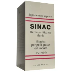 Sinac Dermopurificante Fluido Sapone Non Sapone Pelle Grassa 250 Ml Detergenti Viso Pelle Grassa