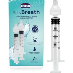 Siringa Nasale Lavaggi Easy Breath Chicco 2 Pezzi Docce Nasali
