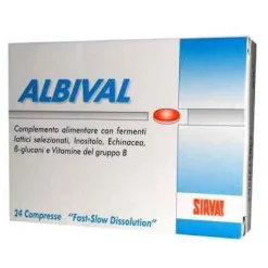 Sirval Albival Integratore Di Fermenti Lattici 24 Compresse