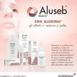 Skinius Aluseb Shampoo Con Alukina Lenitivo Riequilibrante Dermatite Seborroica 125 Ml