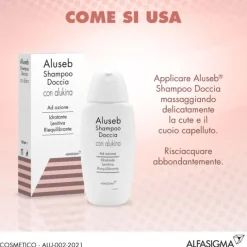 Skinius Aluseb Shampoo Con Alukina Lenitivo Riequilibrante Dermatite Seborroica 125 Ml