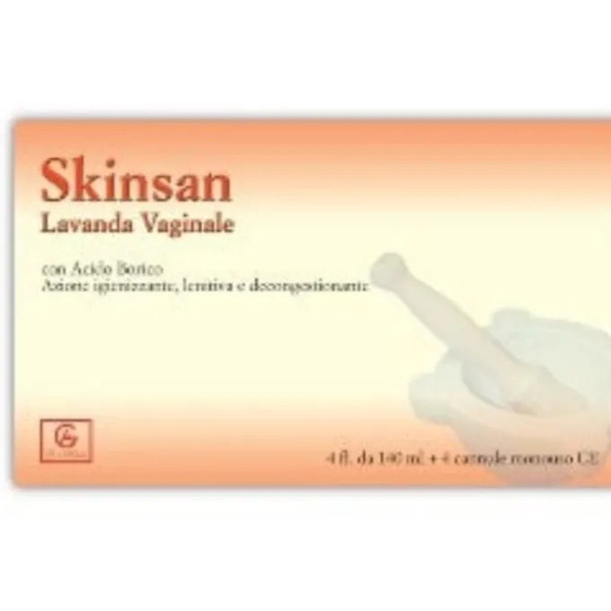 Skinsan Lavanda Vaginale 4 Flaconcini Da 140 Ml Ripristino Microflora