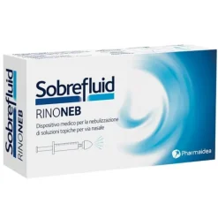 Sobrefluid Rinoneb Dispositivo Nebulizzatore + Siringa Luerlock Da 50 Ml + Agocannula Per Prelievo Soluzione