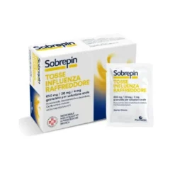Sobrepin Tosse Influenza Raffreddore Orale Grat 10 Buste 650Mg + 20 Mg + 4 Mg