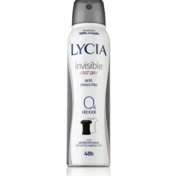 Sodalco Lycia Invisible Fast Dry Spray Deodorante Antiodore 150 Ml Pelli Normali