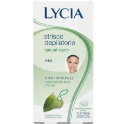 Sodalco Lycia Natural Touch Strisce Depilatorie Viso Con Cera Naturale 12 Strisce