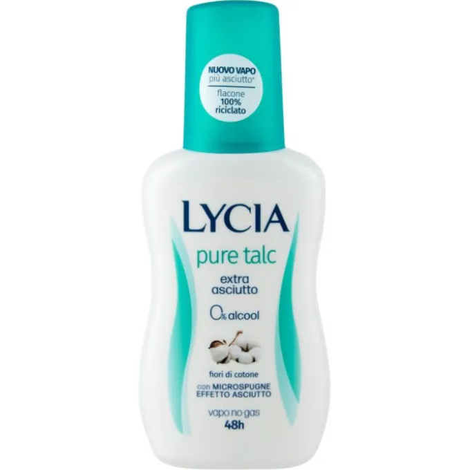 Sodalco Lycia Pure Talc Deodorante Vapo Anti Odore 48H Extra Asciutto 75 Ml