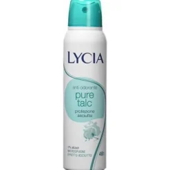 Sodalco Lycia Spray Gas Antiodorante Pure Talc Protezione Asciutta 150 Ml