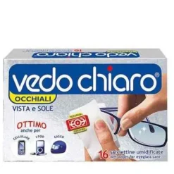 Sodalco Vedo Chiaro Salviettine Per La Pulizia Degli Occhiali 16 Pezzi Accessori Per Occhiali