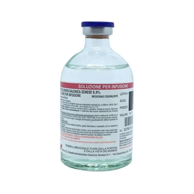 Sodio Cloruro (Galenica Senese) 1 Flacone 250 Ml 0,9%