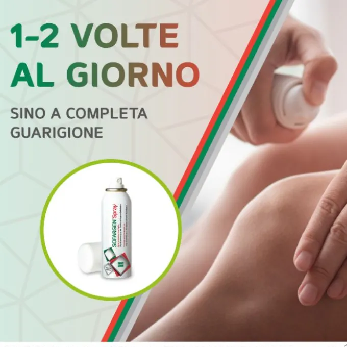 Sofargen Spray Cutaneo Per Ferite Ed Escoriazioni 10G Cicatrizzanti