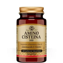 Solgar Amino Cisteina 500 Integratore Capelli Unghie 30 Capsule Vegetali
