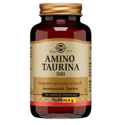 Solgar Amino Taurina 500 Integratore Fegato 50 Capsule Vegetali Patologie Oculari