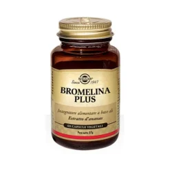 Solgar Bromelina Plus Integratore Drenante 60 Capsule Ritenzione Idrica