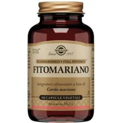 Solgar Fitomariano Integratore Con Cardo Mariano 60 Capsule Vegetali Regolarita E Depurazione