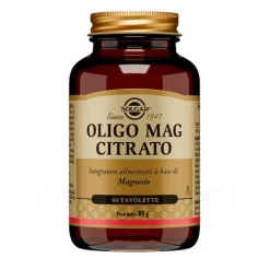 Solgar Oligo Mag Citrato Integratore Di Magnesio 60 Tavolette Salute Delle Articolazioni