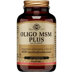 Solgar Oligo Msm Plus Integratore Di Zolfo 60 Tavolette Salute Delle Articolazioni