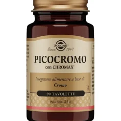 Solgar Picocromo Integratore Di Cromo Picolinato 90 Tavolette Spossatezza
