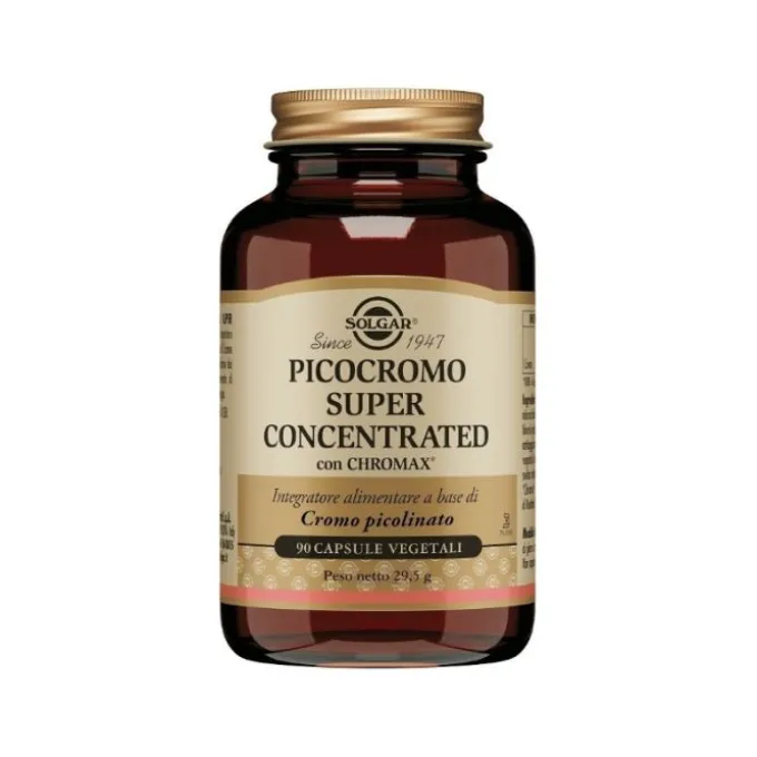 Solgar Picocromo Super Concentrato Integratore Antiglicemico 90 Capsule Salute Metabolica