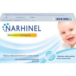 Soluzione Fisiologica Per Aspiratore Nasale Narhinel 60 Flaconcini Da 5 Ml