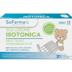 Soluzione Salina 0,9% 20 Flaconi 5 Ml Sofarmapiu' Fiale