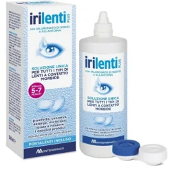 Soluzione Unica Per Lenti A Contatto Irilenti 360 Ml + Portalenti Soluzioni Per Lenti