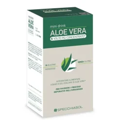 Specchiasol Aloe Vera Mini Drink 5 Volte Piu' Concentrato 15 Bustine Da 10 Ml