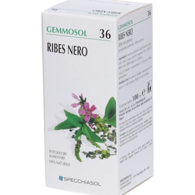 Specchiasol Gemmosol 36 Ribes Nero Integratore Vie Respiratorie 100 Ml