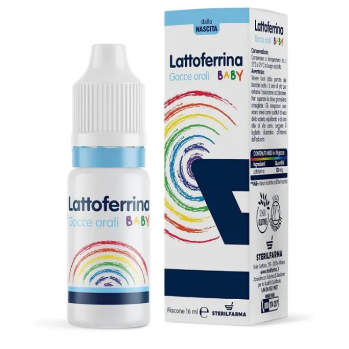 Sterilfarma Lattoferrina Baby Gocce Orali 16 Ml Salute Del Neonato