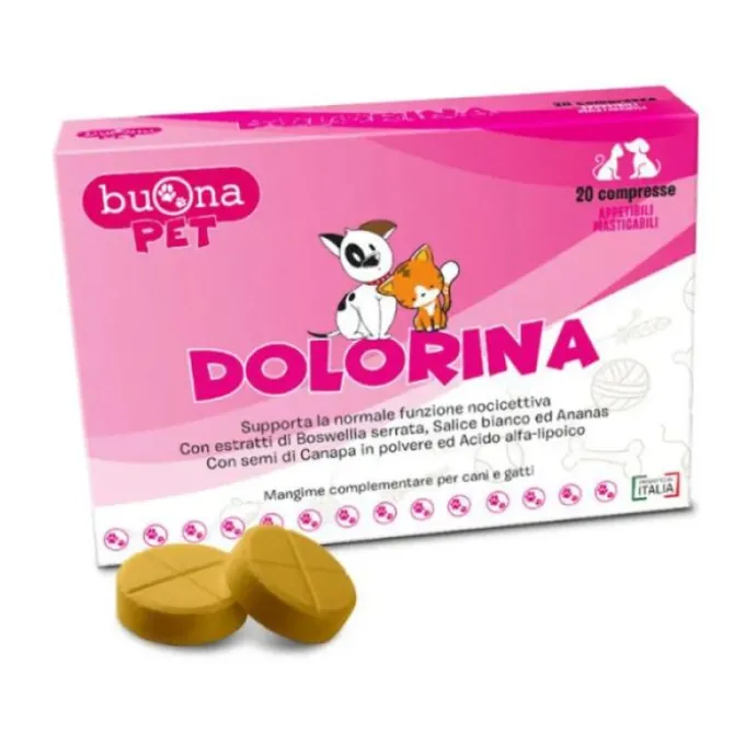 Steve Jones Dolorina Mangime Complementare Per Cani E Gatti 20 Compresse