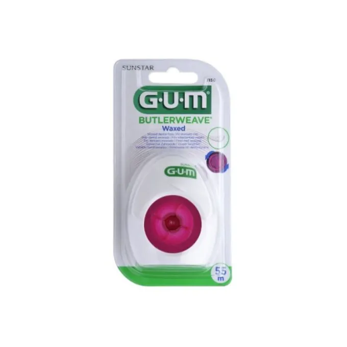 Sunstar Italiana Gum Butlerweave Filo Interdentale Cerato 55 Metri Fili Interdentali