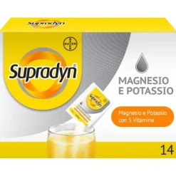 Supradyn Magnesio E Potassio, Integratore Sport Con Vitamine B, Vitamina C E Minerali 14 Bustine Effervescenti