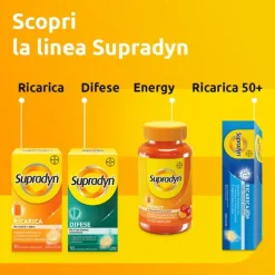 Supradyn Magnesio E Potassio, Integratore Sport Con Vitamine B, Vitamina C E Minerali 14 Bustine Effervescenti