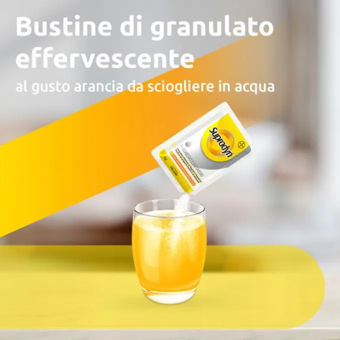 Supradyn Magnesio E Potassio, Integratore Sport Con Vitamine B, Vitamina C E Minerali 14 Bustine Effervescenti