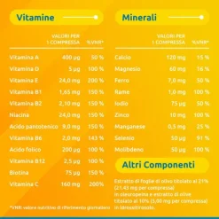 Supradyn Ricarica 50+ Integratore Di Vitamine C, D, Selenio E Coenzima Q10 Gusto Arancia 15 Compresse Effervescenti