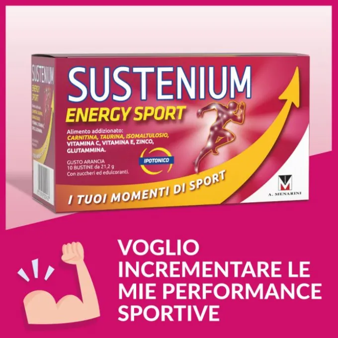 Sustenium Energy Sport Integratore Sportivo 10 Bustine