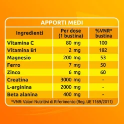 Sustenium Plus 22 Bustine Gusto Arancia Tonificanti