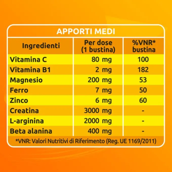 Sustenium Plus 22 Bustine Gusto Arancia Tonificanti
