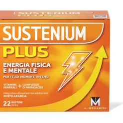 Sustenium Plus 22 Bustine Gusto Arancia Tonificanti