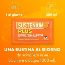 Sustenium Plus 22 Bustine Gusto Arancia Tonificanti