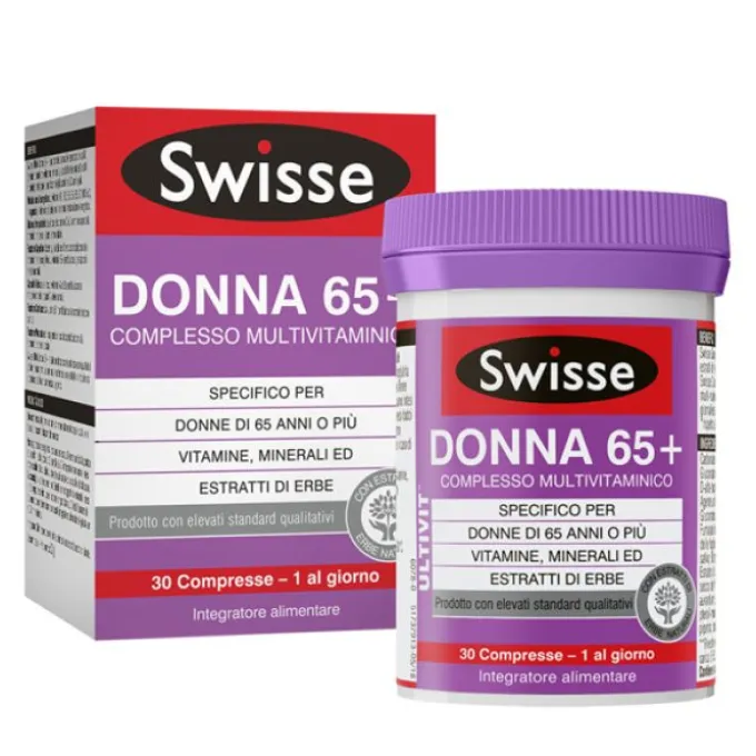 Swisse Multivitaminico Donna 65+ 30 Compresse Energia 50+