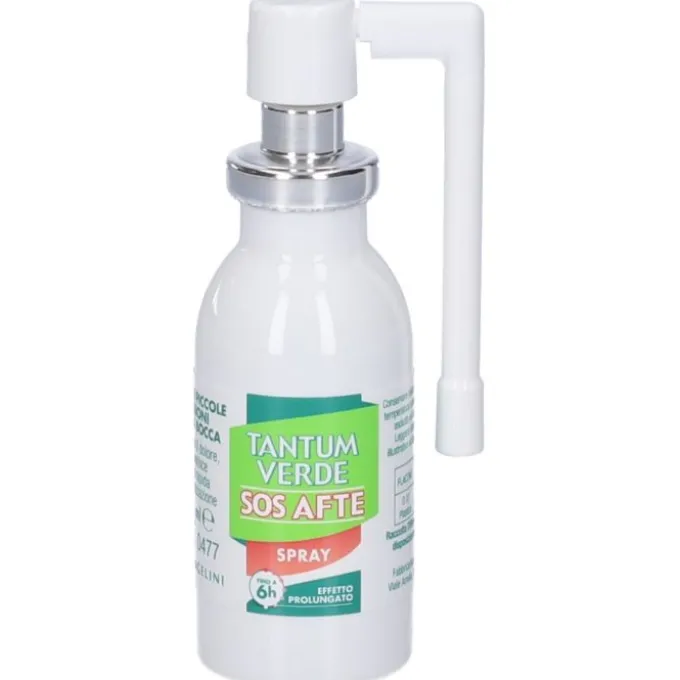 Tantum Verde Sos Afte Spray Contro Afte E Piccole Lesioni Della Bocca 20 Ml