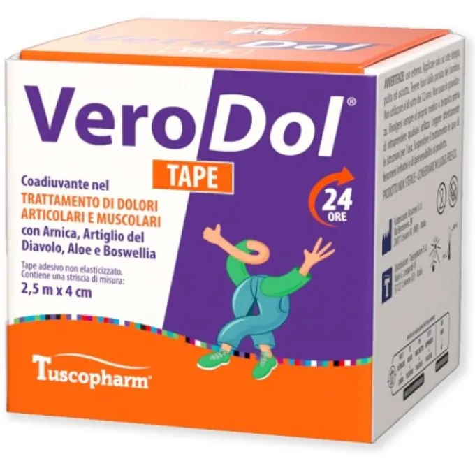 Tape Verodol 250X4Cm Kinesio Tape