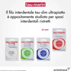Tau-Marin Filo Interdentale Slim Ultrapiatto 25 M Fili Interdentali