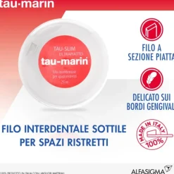 Tau-Marin Filo Interdentale Slim Ultrapiatto 25 M Fili Interdentali