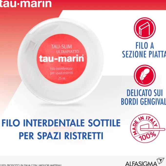 Tau-Marin Filo Interdentale Slim Ultrapiatto 25 M Fili Interdentali