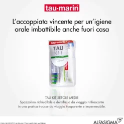 Tau-Marin Kit Dentifricio Gel Con Spazzolino Setole Medie