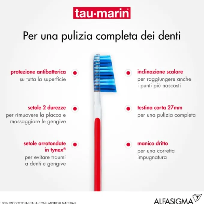 Tau-Marin Spazzolino Professional 27 Antibatterico Morbido Normali