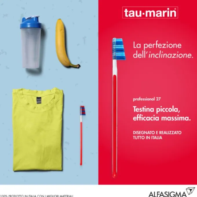 Tau-Marin Spazzolino Professional 27 Antibatterico Morbido Normali