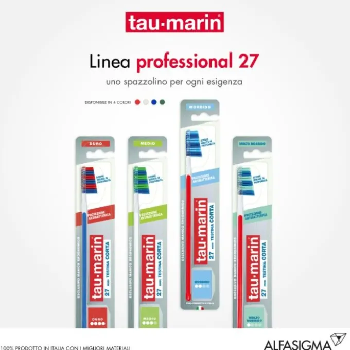 Tau-Marin Spazzolino Professional 27 Antibatterico Morbido Normali